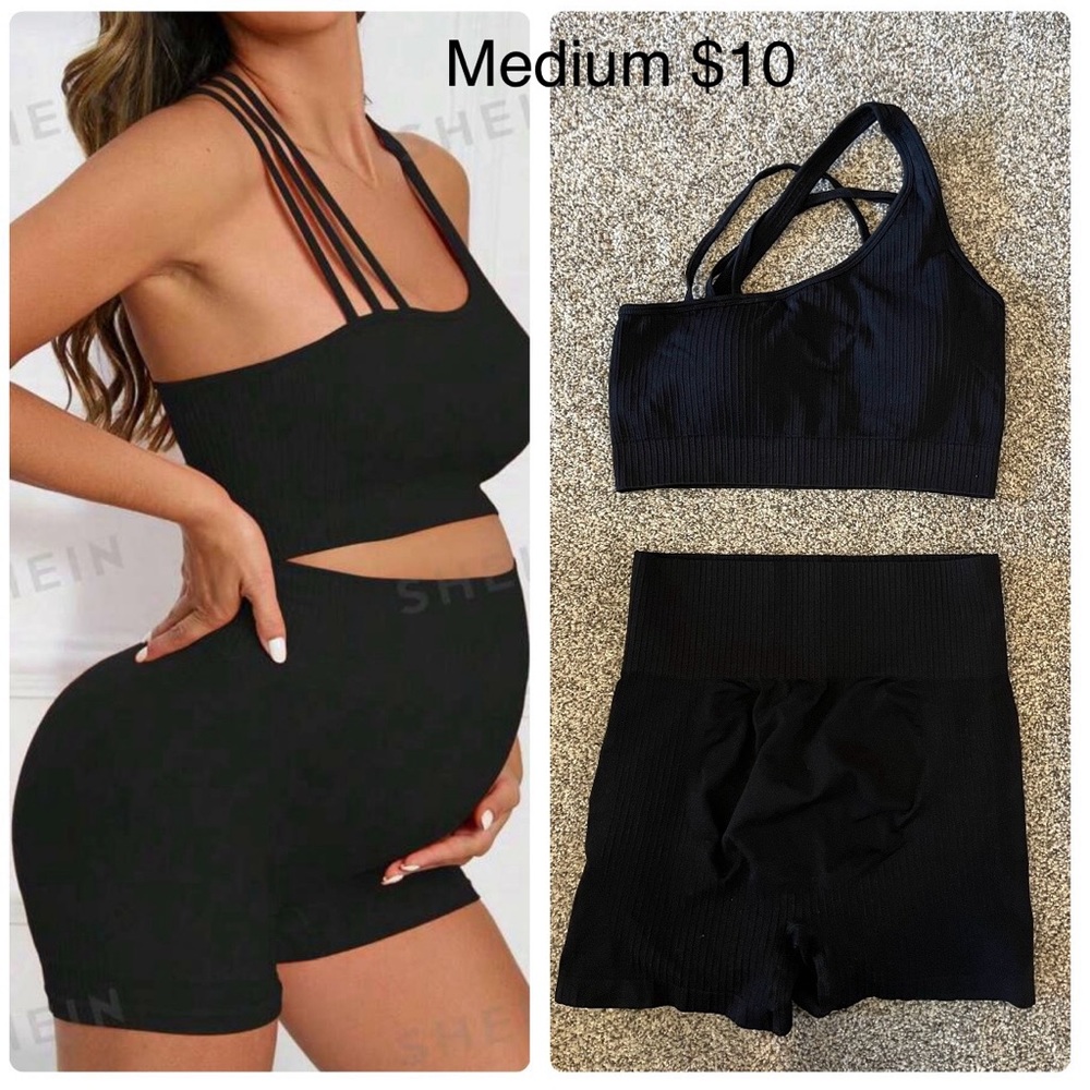 Maternity workout outfit